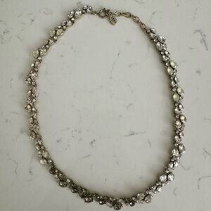 LOFT Silver Choker Necklace with Crystal Accents